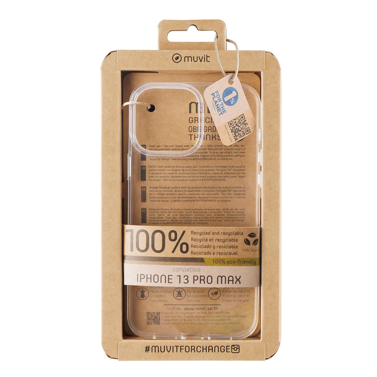 Mobile cover Muvit for Change iPhone 13 Pro Max-0