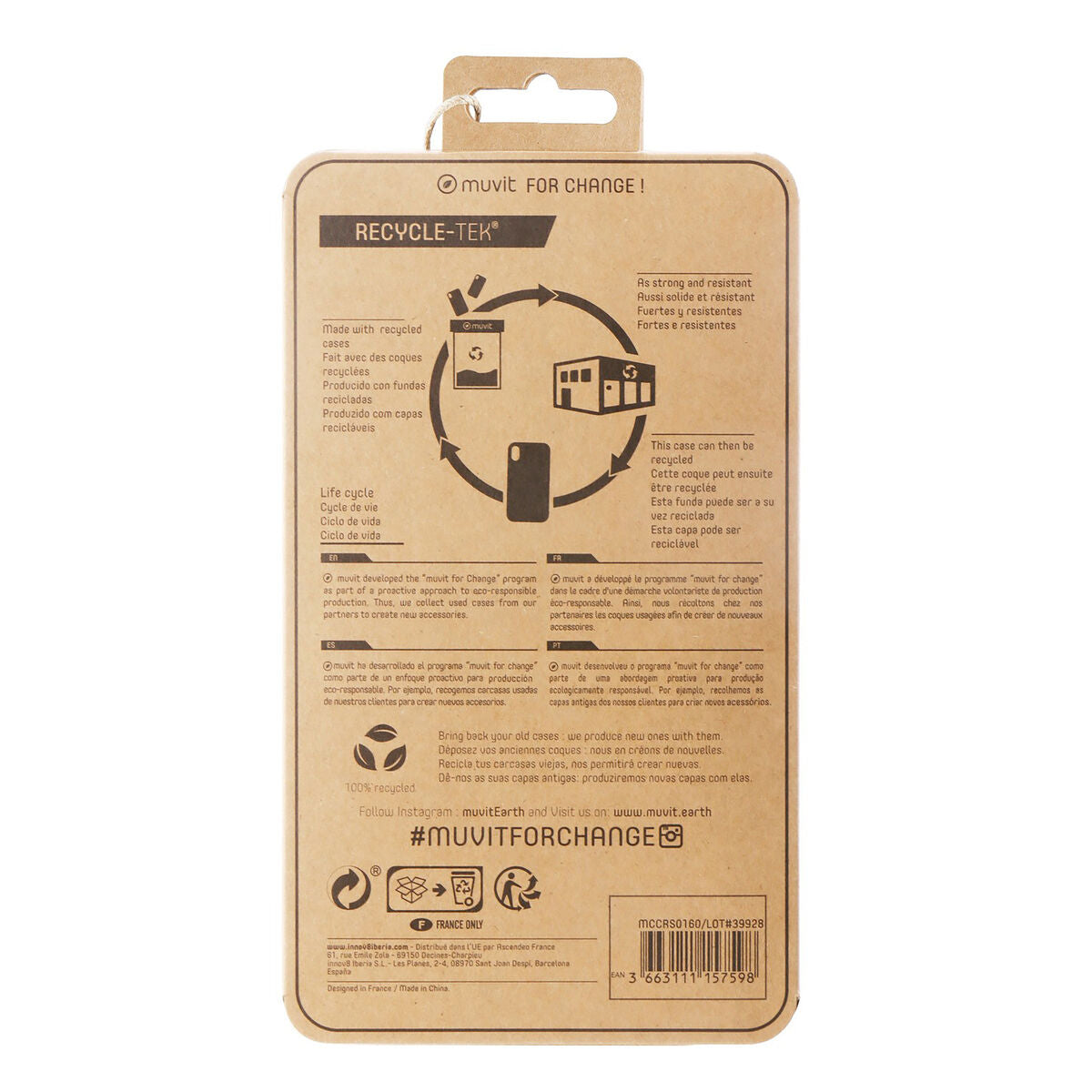 Mobile cover Muvit for Change iPhone 13 Pro Max-1