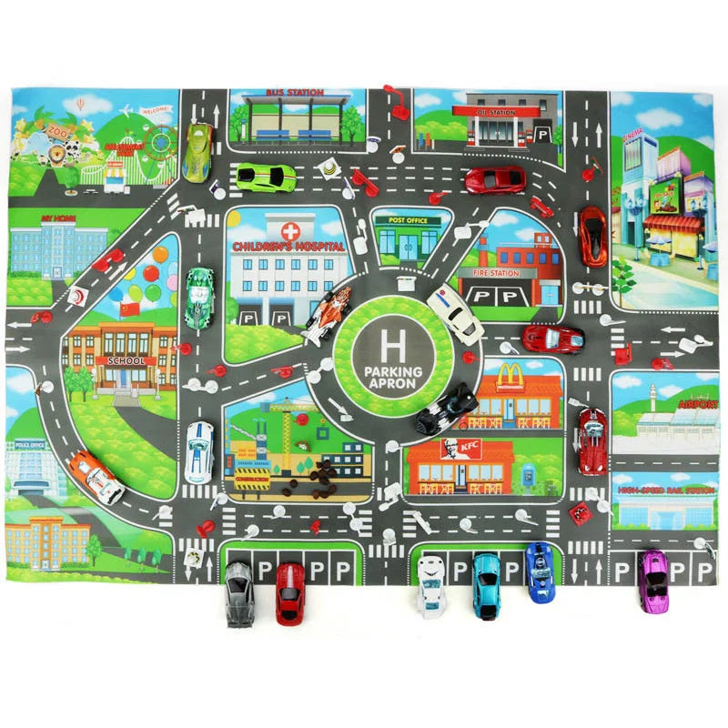 Children's Play Mat "Streets in the City" Multivariant-3
