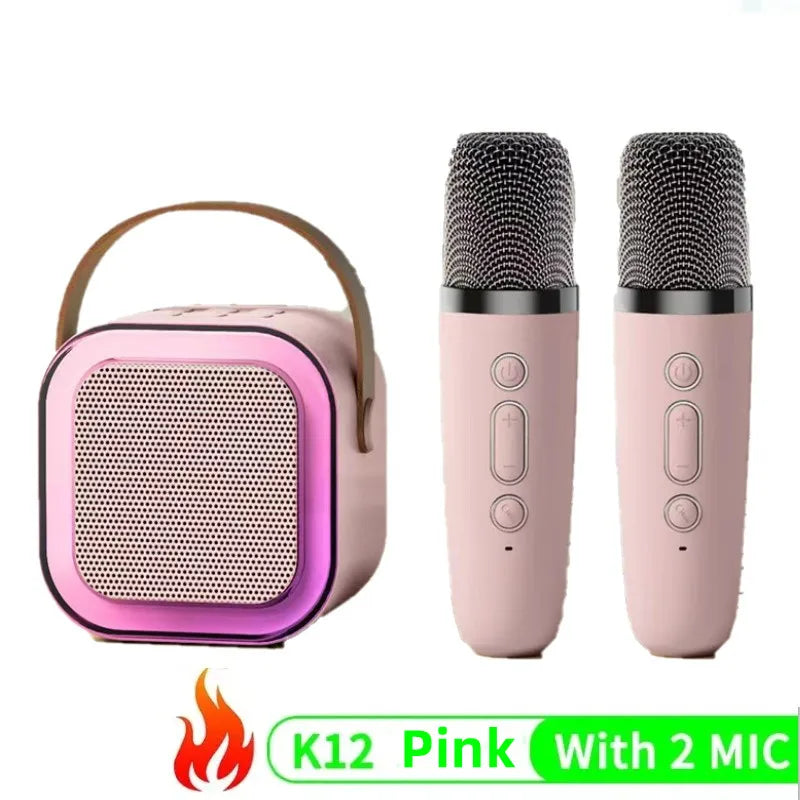 Mini Karaoke for Children and Adults Bluetooth 1 or 2 Microphones-8