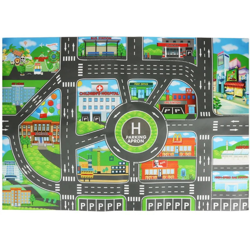 Children's Play Mat "Streets in the City" Multivariant-5